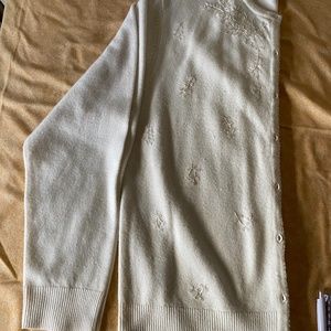 Long Sleeved light Beige embroidered Jacket